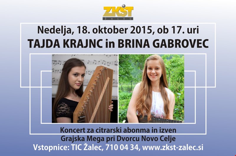 Nagrajenki tekmovanj Brina Gabrovec in Tajda Krajnc